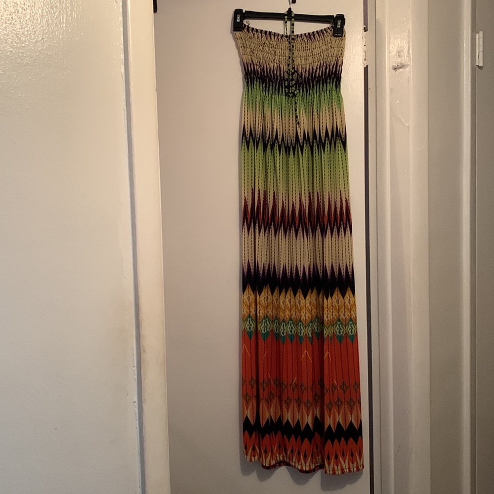 Saga halter crop long dress